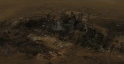 The city after its destruction