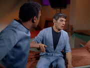 M'Benga slapping Spock