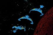 Romulan D7s ambush Enterprise, 2270