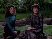 Deanna and Lwaxana Troi, 2370