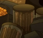 Containers filled with pretzel rods