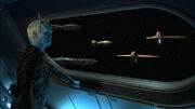 Coalition fleet and Shran