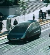 An Earth vehicle in San Francisco in 2259