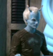 Kumari interrogation operator.jpg (18 KB) Andorian Kumari officer ENT: "Proving Ground", "Kir'Shara", "Babel One", "United" (uncredited)