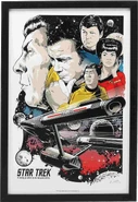 Open Road Brands Star Trek character collage framed wood.png (1.83 MB) Framed wood art