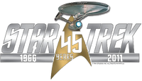 Star Trek 45th anniversary logo