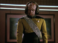 Worf wearing operations gold, 2366