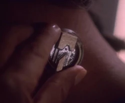 The portion that attached to the implant