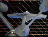 USS Enterprise and Tholian web - aft.jpg (59 KB) Aft view of the Enterprise in the web...