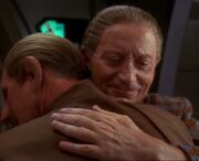 Odo and Mora hug in The Begotten