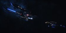 USS Enterprise and USS Discovery