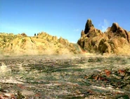 Hanon IV lava flow.jpg (65 KB) A lava-flow after a recent eruption