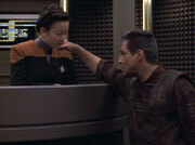 Chakotay beamed aboard voyager