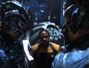 Tuvok with Hirogen