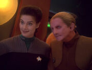 Jadzia Dax and Odo, 2374