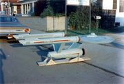 USS Enterprise eleven foot model upon delivery, starboard view