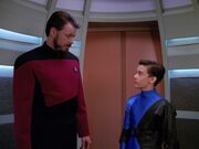 Riker und sein angeblicher Sohn Jean-Luc