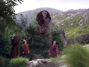 Ein Heißluftballon.