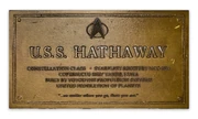 USS Hathaway Dedication Plaque