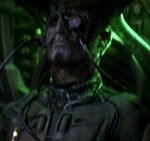 Klingon Borg drone at entrance engineering