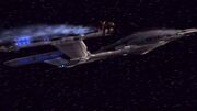 Enterprise with disabled nacelle
