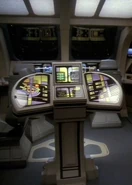 The secondary tactical console found in runabouts ca. 2373