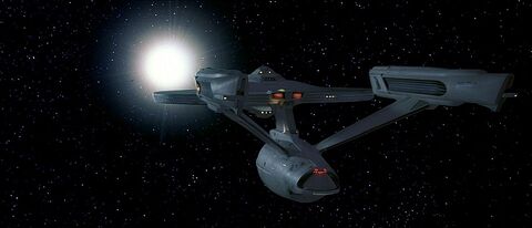 USS Enterprise-A leaves Khitomer