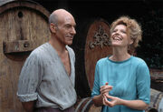 Patrick Stewart and Samantha Eggar