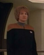 USS Voyager security officer 1, Dauntless bridge