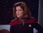 Janeway warns the crew