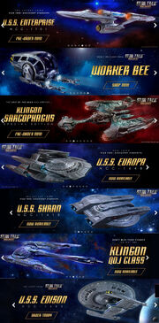 Star Trek Discovery Official Starships Collection banners