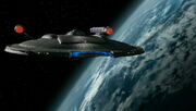 Enterprise at Earth in 2155