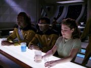 Worf, La Forge, and Henshaw