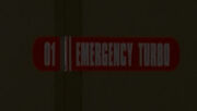 Emergency turbolift sign