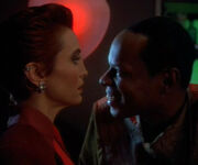 Kira and mirror Sisko in Quarks