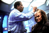 Larry Anderson on set