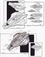 Scout ship design by John Eaves