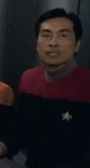 Starfleet officer VOY: "Night", "Drone", "Once Upon a Time", "Latent Image", "Someone to Watch Over Me", "Relativity", "Drive", "Repression", "Flesh and Blood", "Homestead" (uncredited)