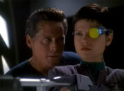 Joran encourages Ezri to pull trigger