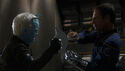 Shran and Archer fight the Ushaan