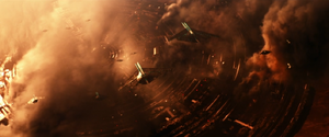 Synth ships over Mars