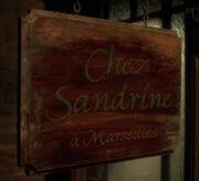 Chez sandrine sign