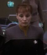 Human DS9 female security lieutenant, 2373