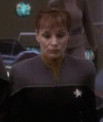 Human DS9 female security lieutenant, 2373