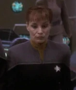 Human DS9 female security lieutenant, 2373.jpg (10 KB) Starfleet officer Star Trek: Deep Space Nine Recurring character (uncredited)