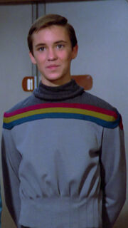 Wesley Crusher in seiner Uniform