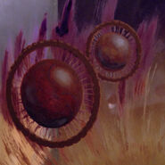 Data's painting depicting Zylo eggs (TNG: "11001001")