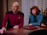 Picard und Crusher auf Aldea