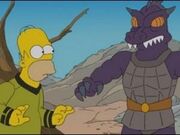 Homer vs the Gorn