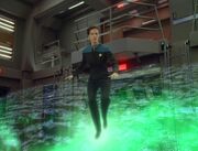 Jadzia Dax walks across force field